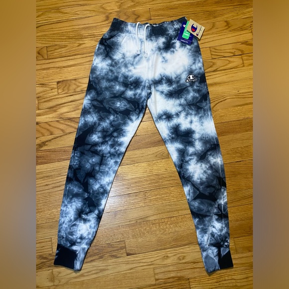 Champion Men's Galaxy Garment Dye Athletic Fleece Joggers Black New Sz S - Picture 5 of 7